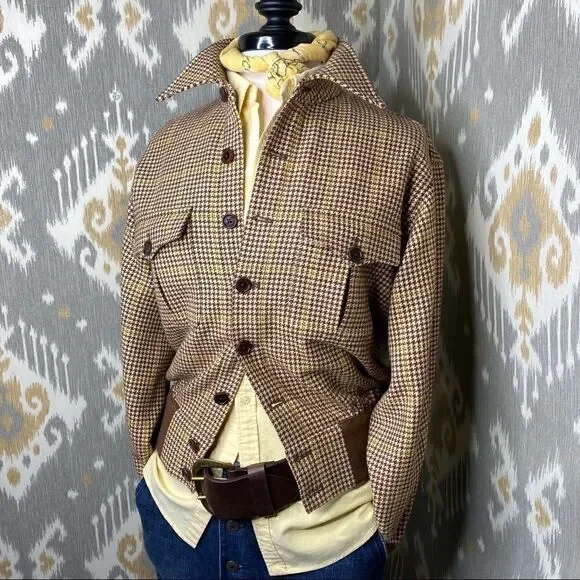 Ralph Lauren Collection Brown Multi Wool Check Plaid Jacket - Picture 16 of 16